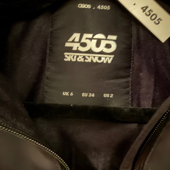 ASOS 4505 Ski belted ski suit with slim kick leg and faux fur hood NWT - Picture 6 of 7